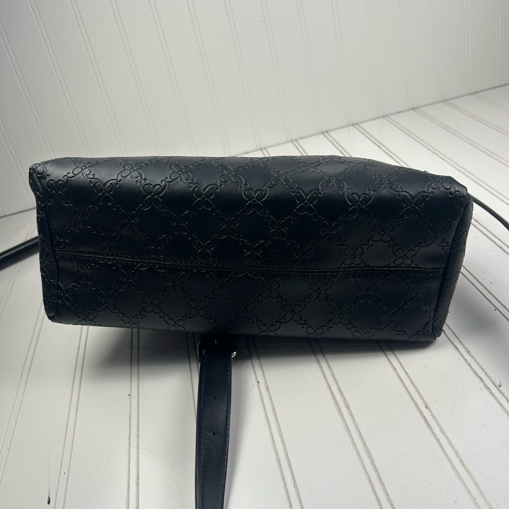 Nine West Black Vintage Y2K Shoulder Bag Faux Leather Lock Detail - Picture 8 of 13